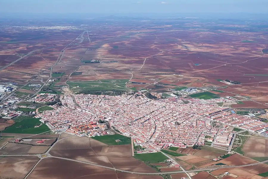Vista de Villafranca de los Barros (Badajoz)